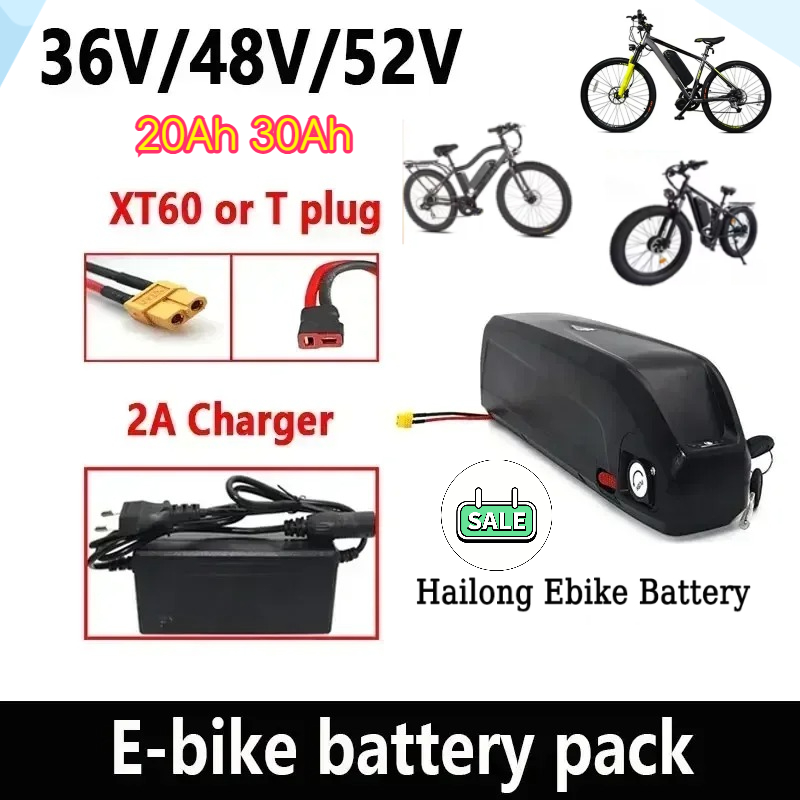 36-48-52V For Motor Electric M - Ebike Battery 48V 20Ah Hailong recension och pris