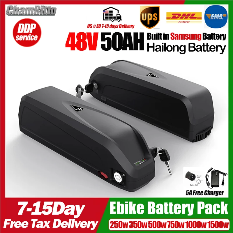 48V chamrider Electric Bicycle - Ebike Battery 48V 20Ah Hailong recension och pris