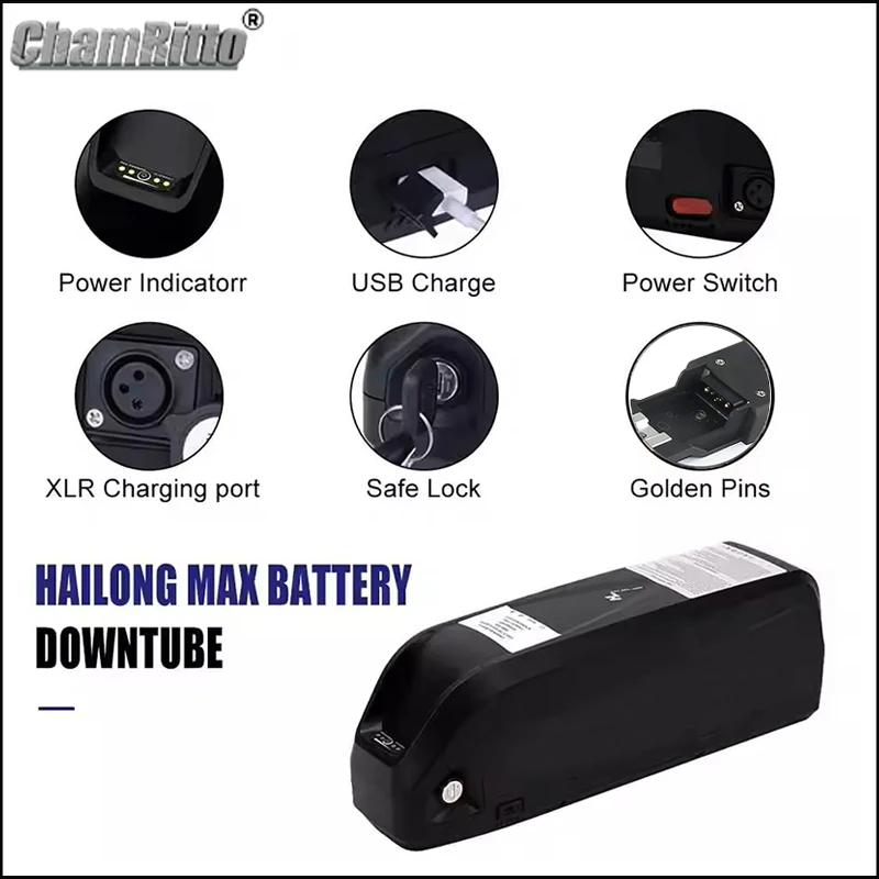 48V chamrider Electric Bicycle - Ebike Battery 48V 20Ah Hailong recension och pris