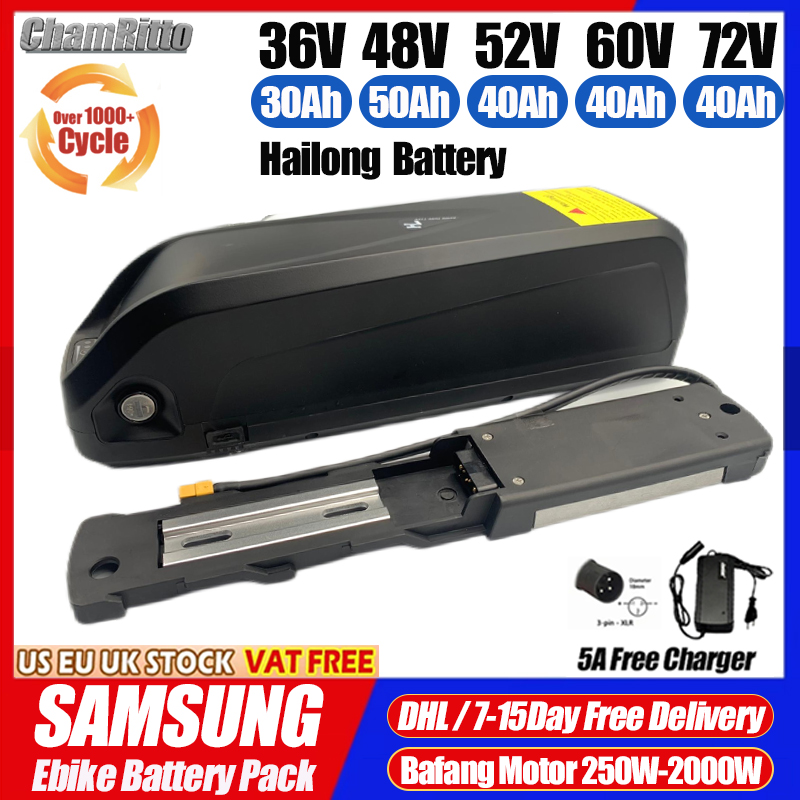 Electric Bicycle 48V 36V 52V 3 - Electric Bicycle Battery 72V 30Ah recension och pris