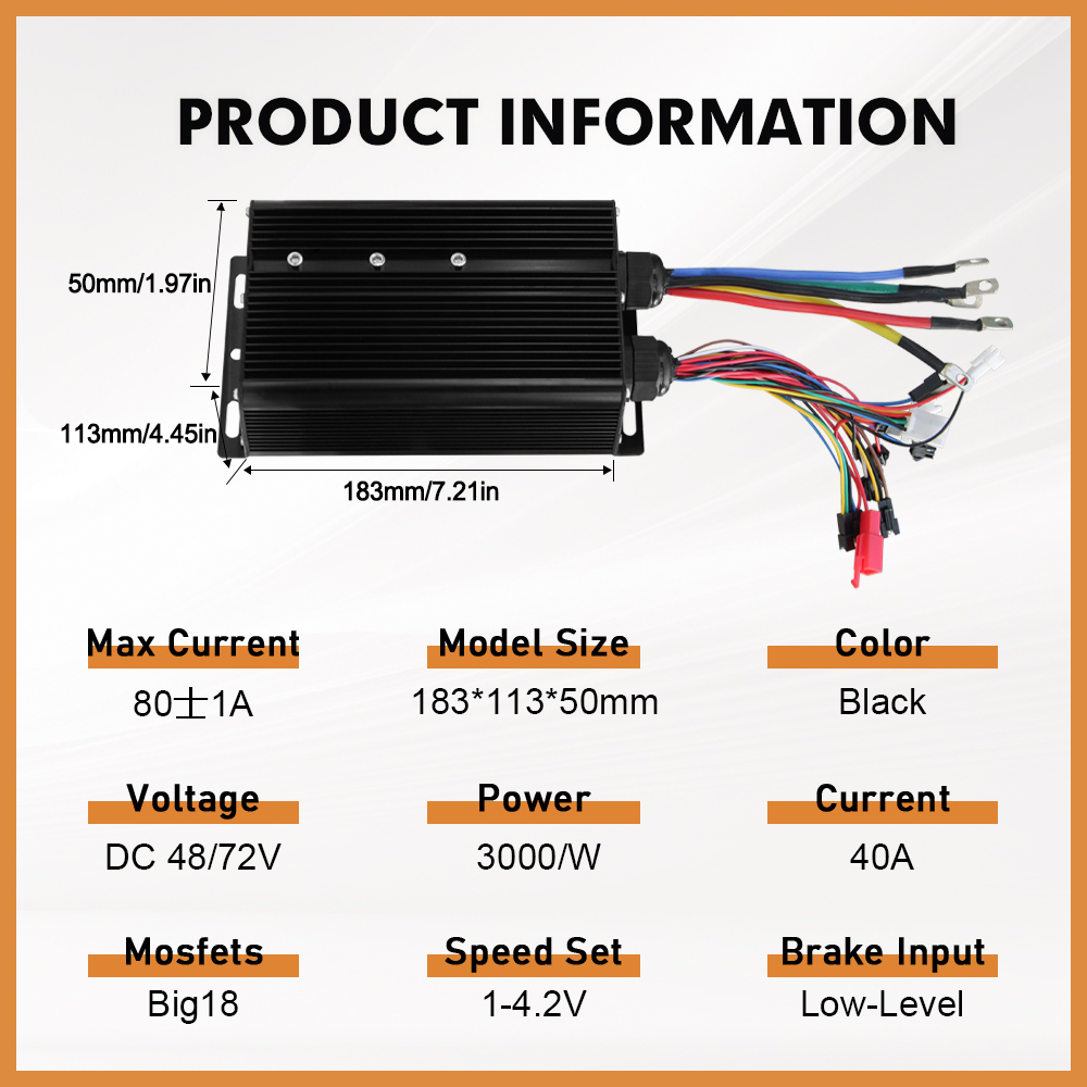 Electric Bike 3Mode Sine Wave  - 72V 5000W Hub Motor Kit recension och pris